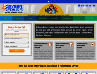 geyserrepairs.com screenshot