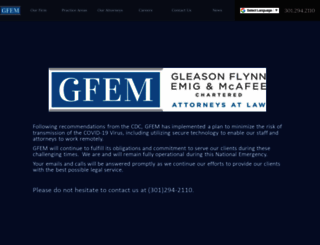 gfemlaw.com screenshot