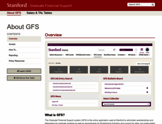 gfs.stanford.edu screenshot