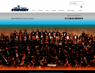 gfsymphony.org screenshot