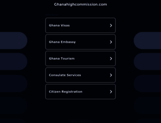 ghanahighcommission.com screenshot