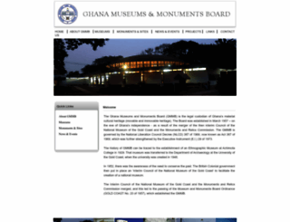 ghanamuseums.org screenshot