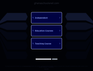 ghanaschoolsnet.com screenshot