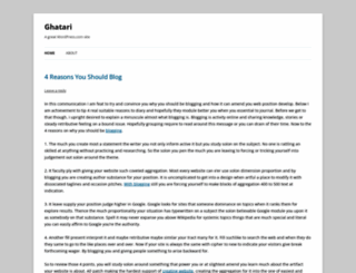 ghatari.wordpress.com screenshot