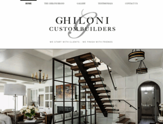 ghiloni-custom-builders.com screenshot