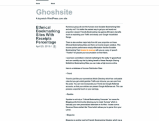 ghoshsite.wordpress.com screenshot