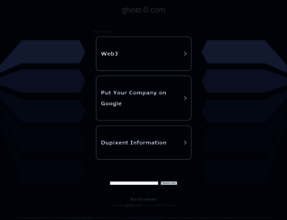 ghost-0.com screenshot