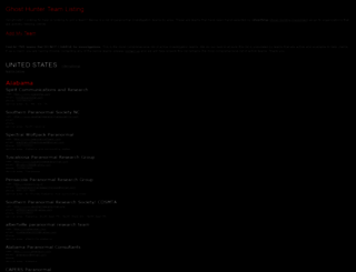 ghosthunterteams.com screenshot