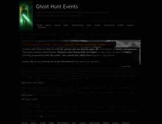 ghosthuntevents.co.uk screenshot