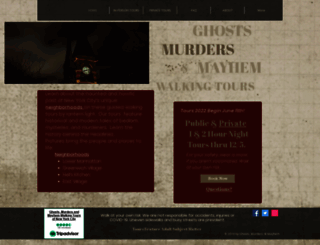 ghostsandmurders.com screenshot