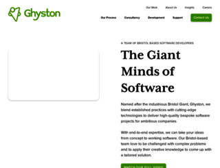 ghyston.com screenshot