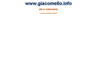 giacomello.info screenshot