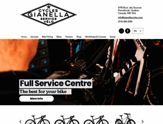 gianellacycles.com screenshot