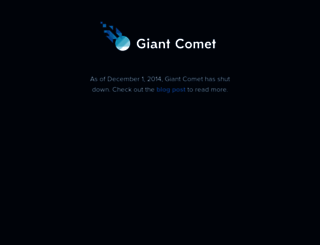 giantcomet.com screenshot