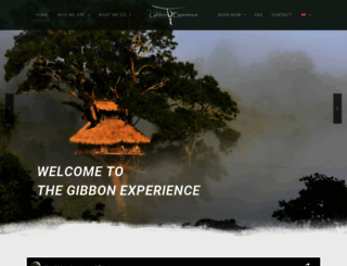 gibbonexperience.org screenshot