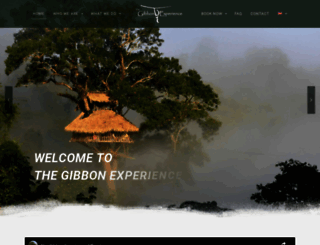 gibbonexperience.org screenshot