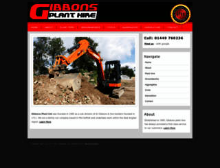 gibbonsplanthire.co.uk screenshot