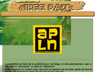 gibeepark.apln-blog.fr screenshot