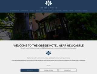 gibside-hotel.co.uk screenshot