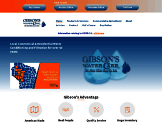 gibsonswatercare.com screenshot