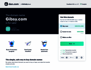 gibsy.com screenshot