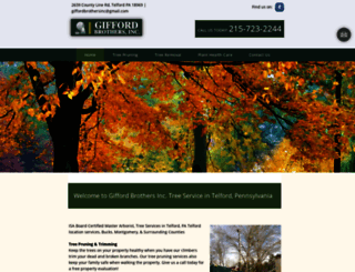 giffordbrotherstreeservice.com screenshot