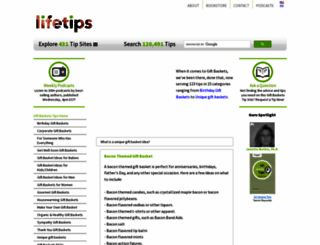 giftbaskets.lifetips.com screenshot