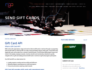 giftcardapi.com screenshot