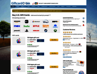 giftcardcabin.com screenshot