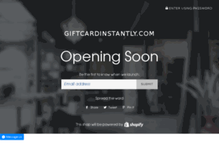 giftcardinstantly.com screenshot