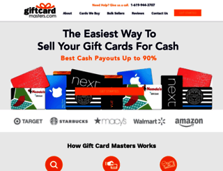 giftcardmasters.com screenshot
