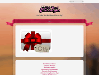 giftcardmessages.com screenshot