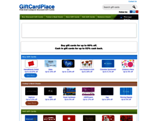 giftcardplace.com screenshot