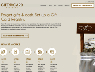 giftcardregistry.com.au screenshot