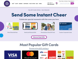 Access giftcardswapping.com. Buy Gift Cards, eGift Cards, Visa