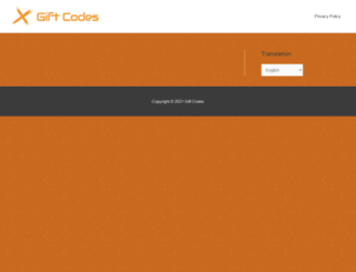 giftcodes.org screenshot