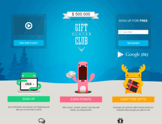 gifthunterclub.info screenshot