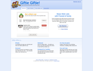 giftiegiftie.com screenshot