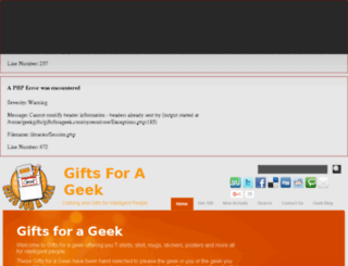 giftsforageek.com screenshot