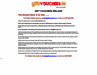 giftvouchers.ie screenshot