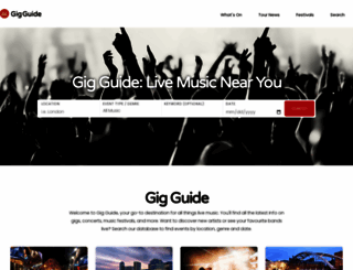 gig-guide.co.uk screenshot