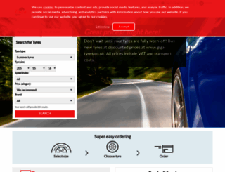 giga-tyres.co.uk screenshot