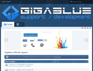 gigablue-support.com screenshot