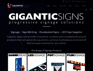 giganticsigns.com screenshot