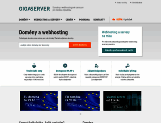 gigaserver.cz screenshot