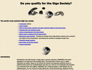 gigasociety.com screenshot