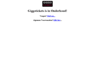 giggotickets.nl screenshot