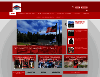 gigharborlittleleague.org screenshot
