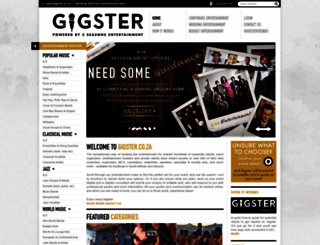 gigster.co.za screenshot