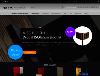 gikacoustics.co.uk screenshot